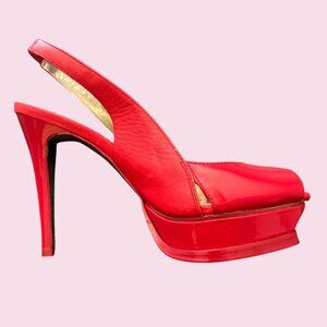BeBe Red Hot Stilettos - Size 7